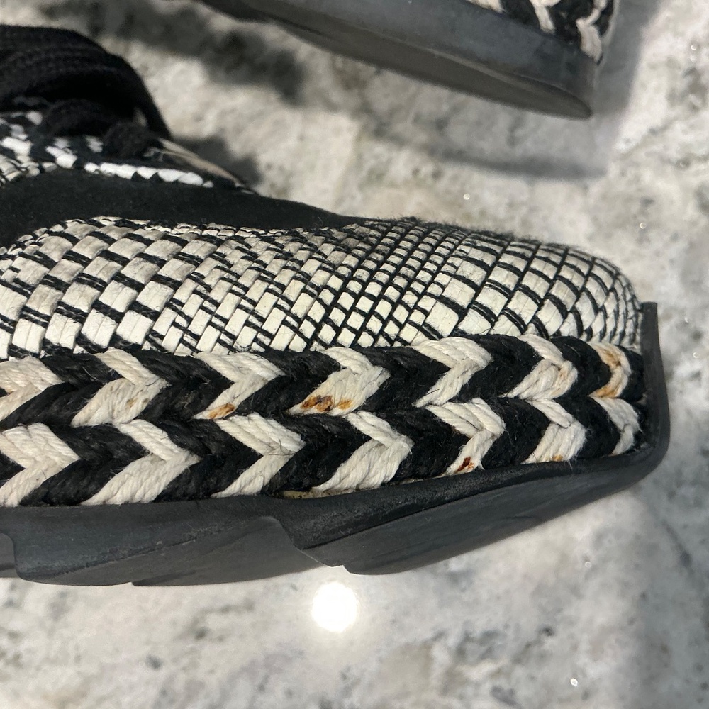 STELLA McCARTNEY White & Black Chunky Sneakers Size 35 - Picture 8 of 16